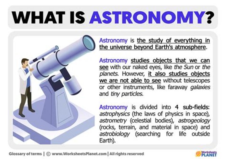 What is astronomy in simple words?