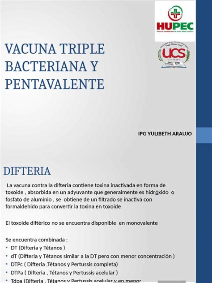 What is triple bacteriana?