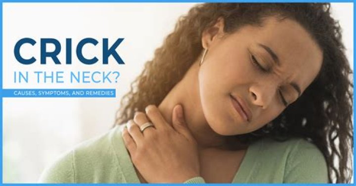 What to do when you have a cricked neck?