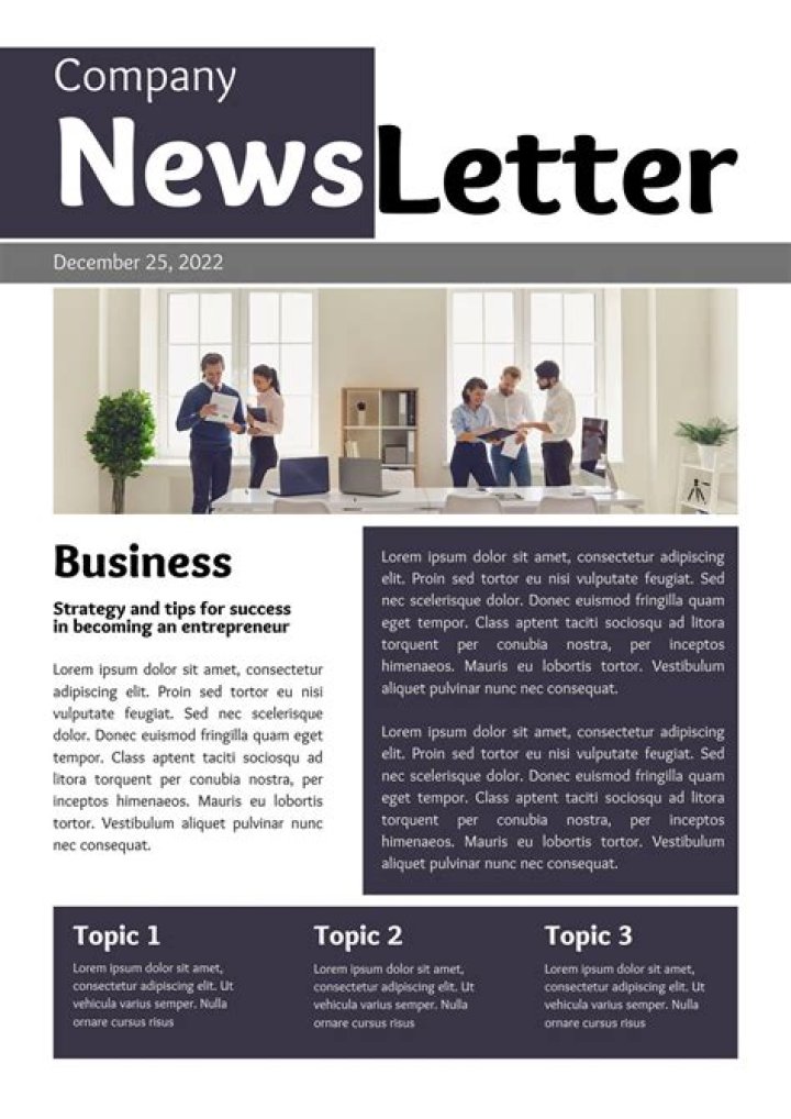 What to put in a newsletter?