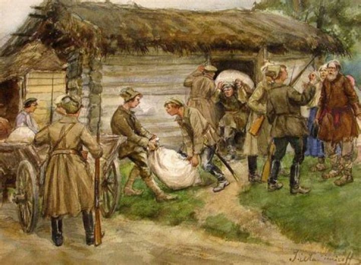 What was grain requisitioning in russia?