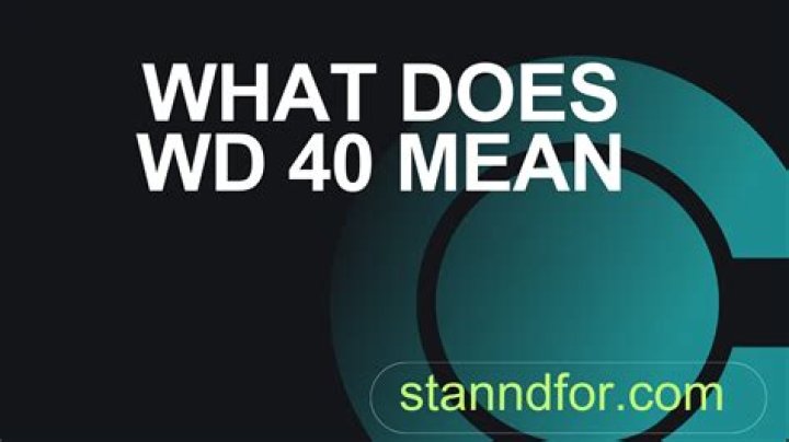 Whats does wd mean?