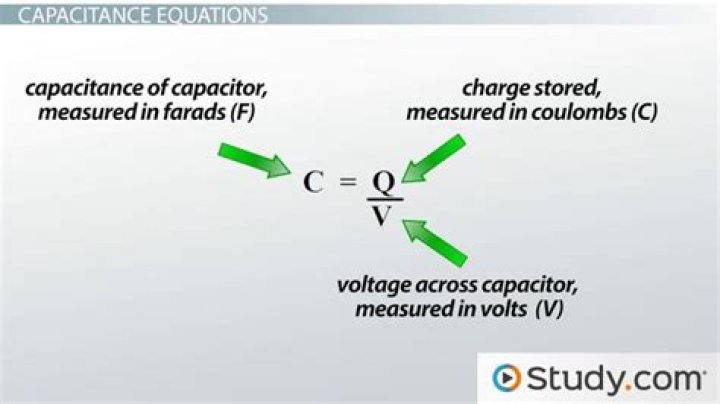 When capacitance increases what happens to voltage?