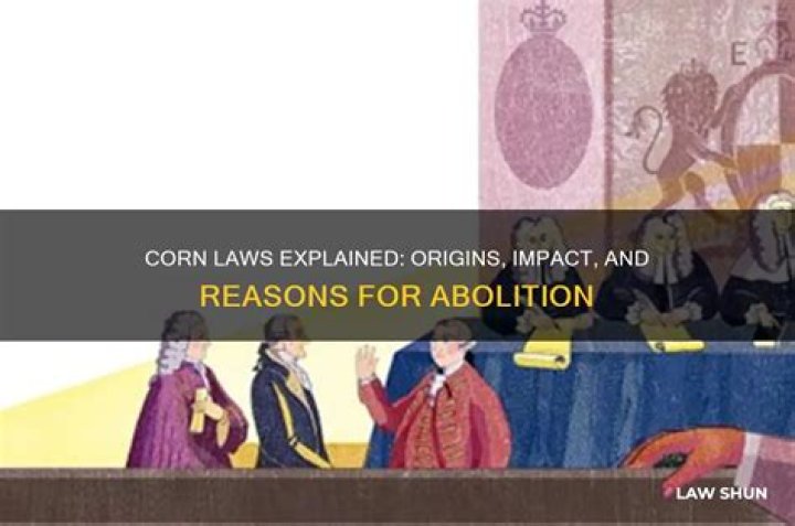 When corn laws were abolished?