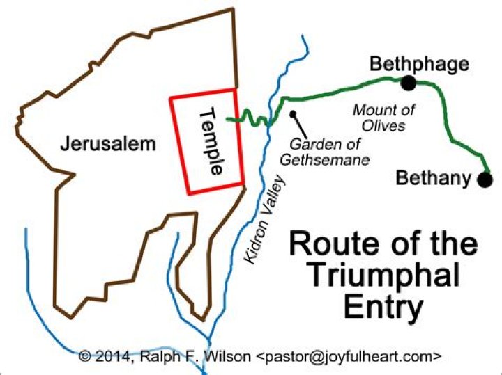 When did the triumphal entry take place?