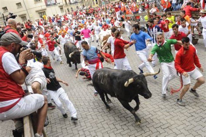 When is the bull running in pamplona?