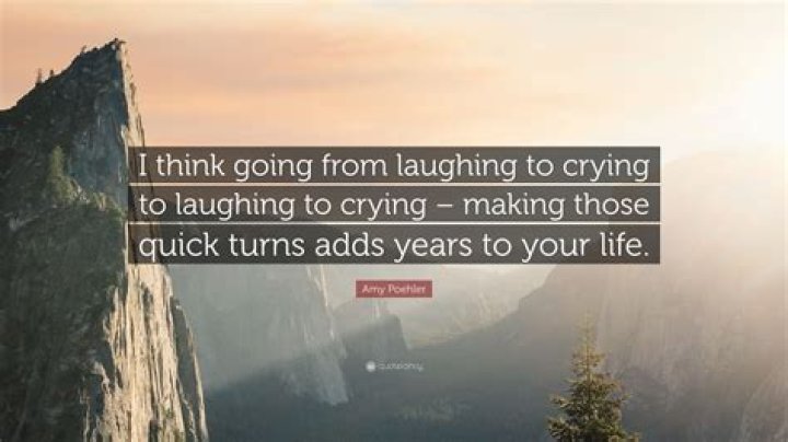 When laughing turns into crying?