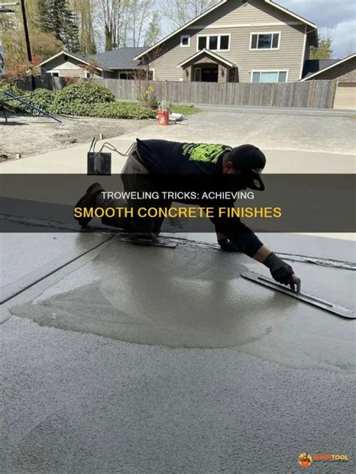 When to trowel cement?