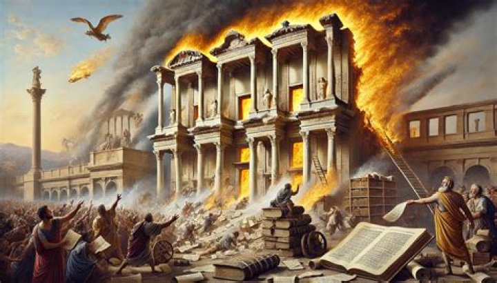 When was alexandria burned?