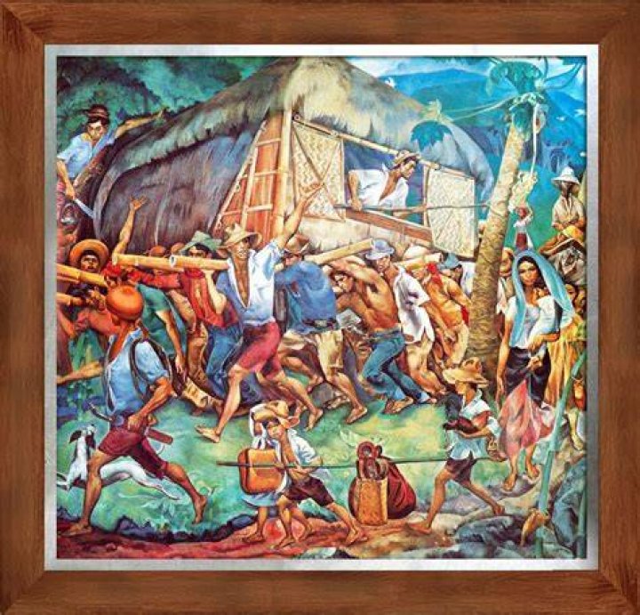 When was bayanihan painted?