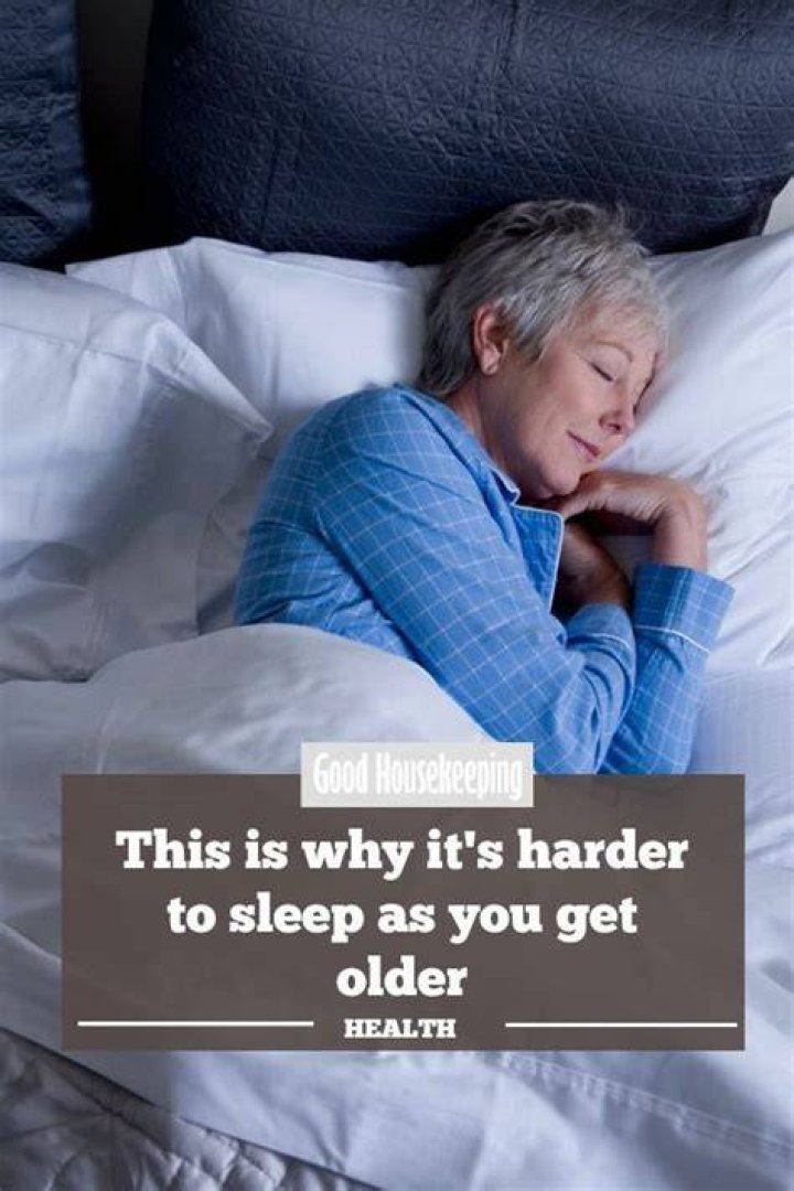 When you get older is it harder to sleep?