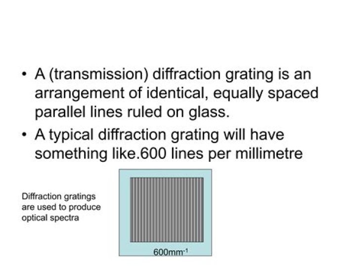 Where are diffraction gratings used?