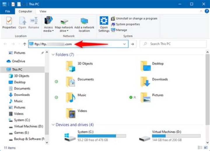 Where is ftp server in windows 10?