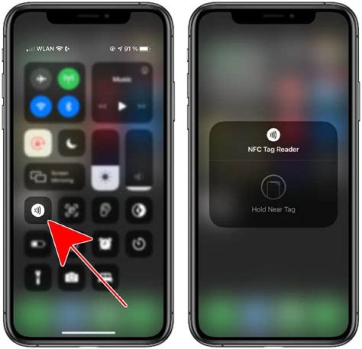 Where is nfc on iphone xr?