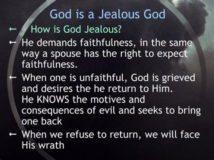 Where is the scripture god is a jealous god?