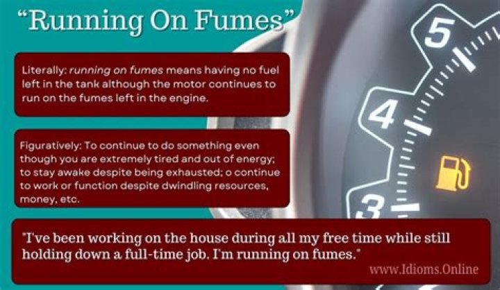 Where running on fumes?