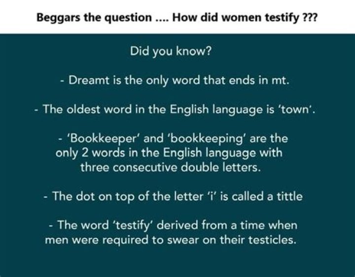 Which beggars the question?