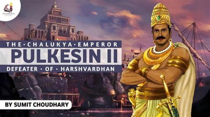 Which chalukya ruler defeated harshavardhana?