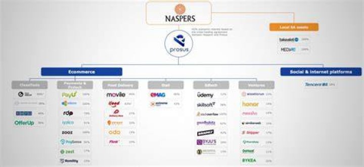 Which companies does naspers own?
