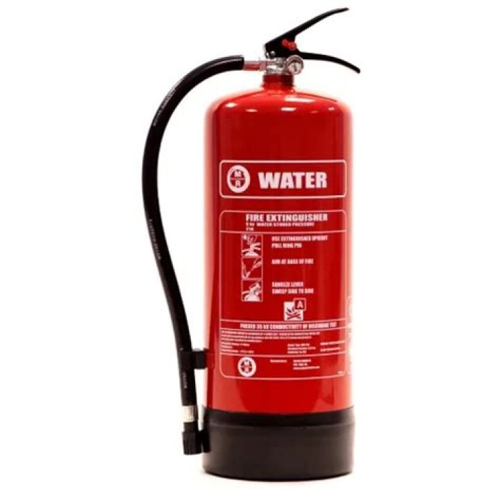 Which is used to pressurize a stored-pressure water extinguisher?