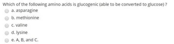 Which of the following amino acids is glucogenic?