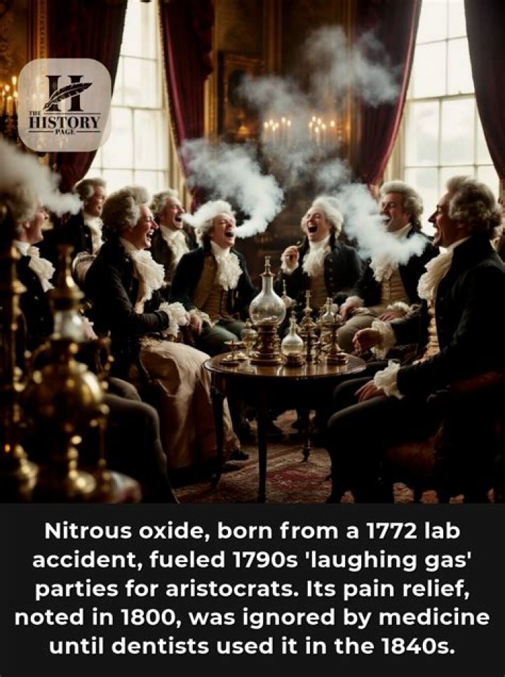Who discovered laughing gas numb pain?