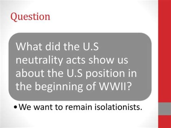 Why did the us want to remain isolationists?