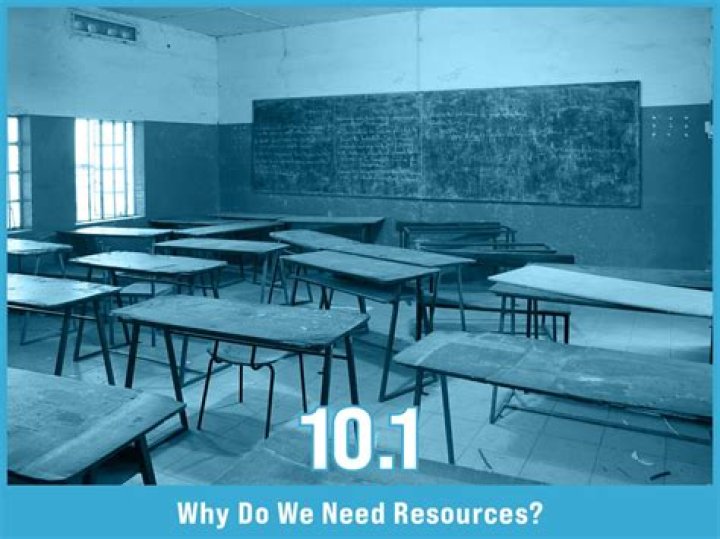 Why do we need resources?