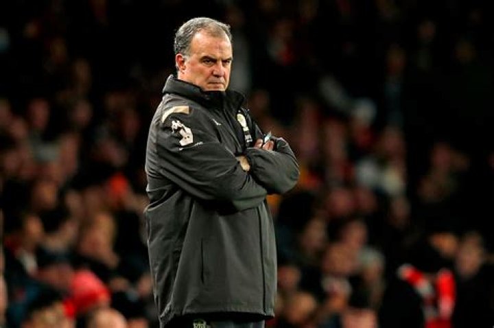 Why does bielsa sit on a bucket?
