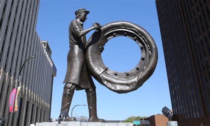 Why is akron the rubber city?