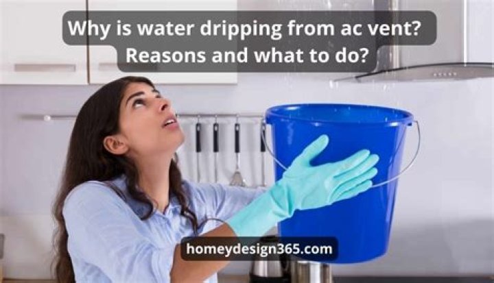 Why is water dripping from ac vent?