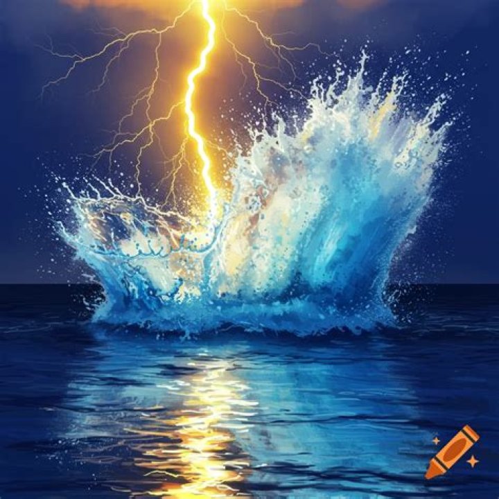 Why lightning strikes water?