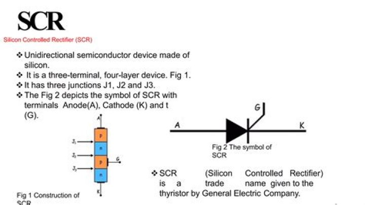 Why scr is unidirectional?