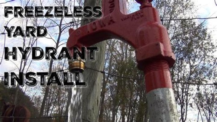 Will a yard hydrant freeze?