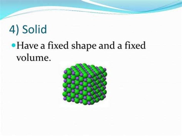 Would have a fixed shape and volume?
