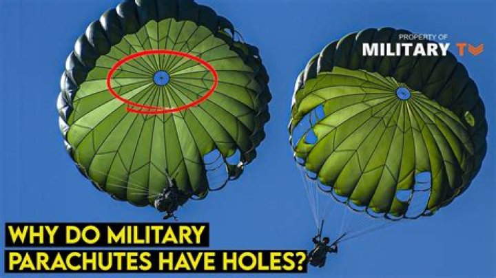 Would parachutes have holes in the top?